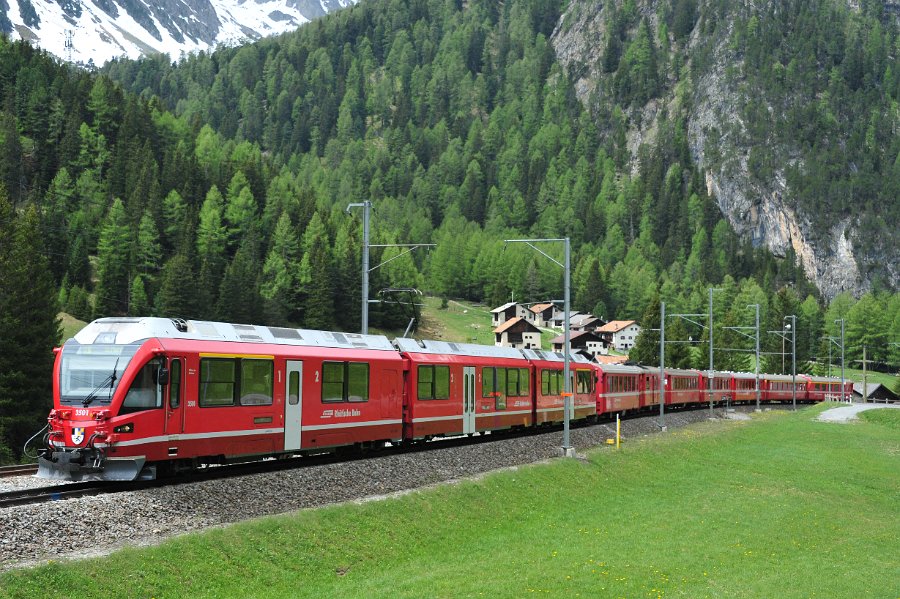 RhB Glacier Express, Allegra Triebwagen und andere (34)